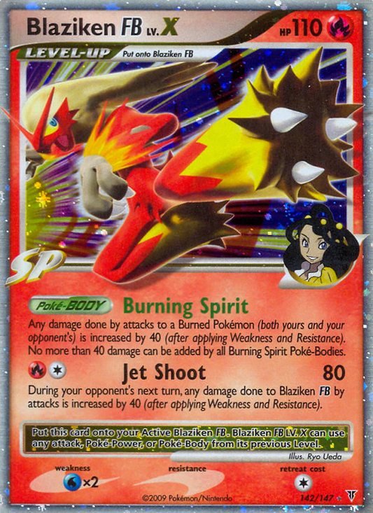 Blaziken FB LV.X 142/147 Rare Holo LV.X | Supreme Victors | Pokemon Card