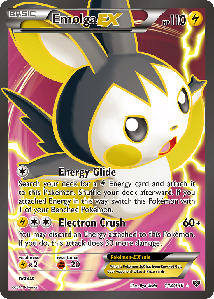 Emolga-EX 143/146 Rare Ultra | XY | Pokemon Card
