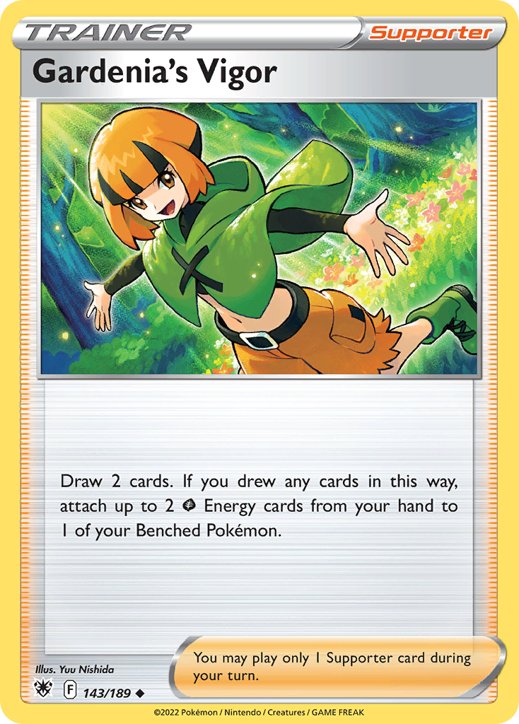 Gardenia's Vigor 143/189 Uncommon | Astral Radiance | Pokemon Card
