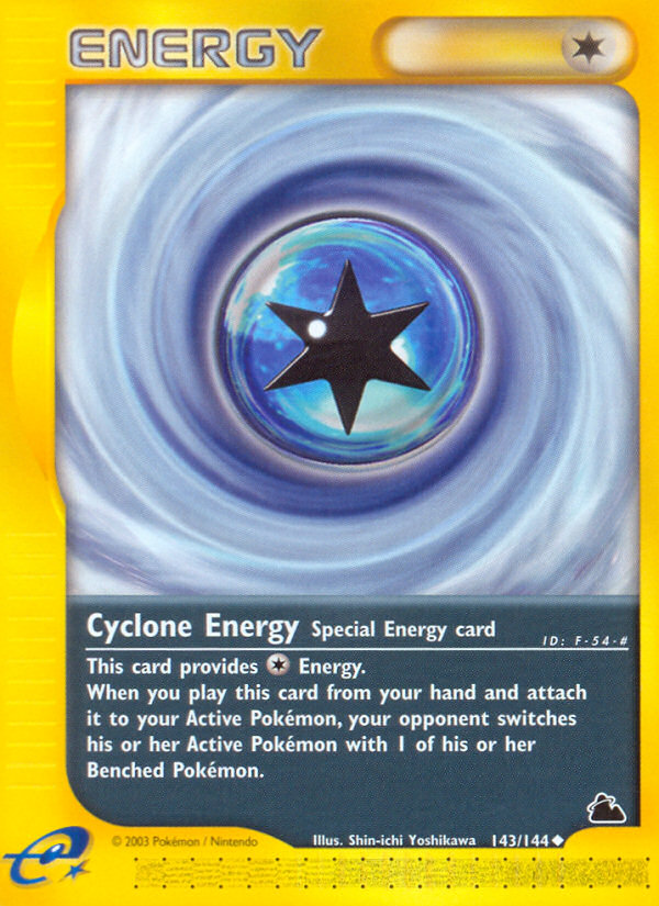 Cyclone Energy 143/144 Uncommon | Skyridge | Pokemon Card