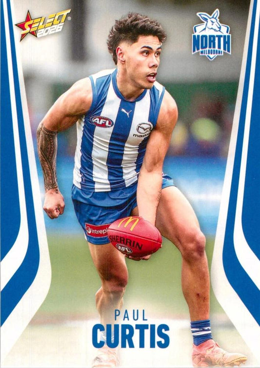 Paul Curtis #144 North Melbourne Kangaroos | 2026 Select AFL Footy Stars | Trading Card