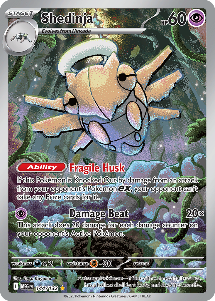 Shedinja 144/132 Illustration Rare | Mega Evolution | Pokemon Card