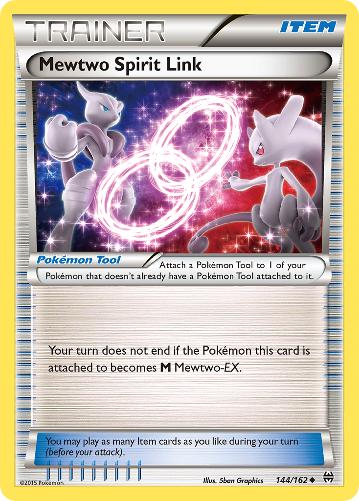 Mewtwo Spirit Link 144/162 Uncommon | BREAKthrough | Pokemon Card