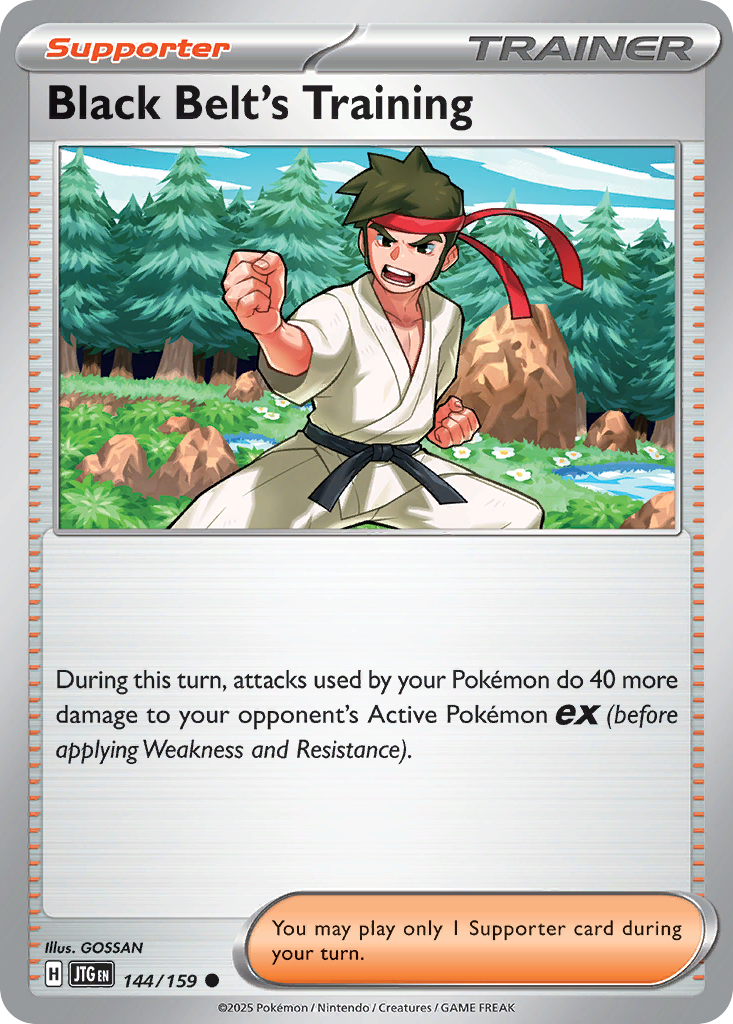 Black Belt's Training 144/159 Common | Journey Together | Pokemon Card