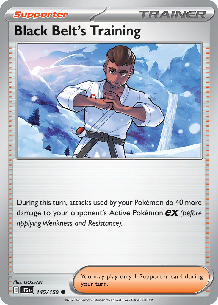 Black Belt's Training 145/159 Common | Journey Together | Pokemon Card