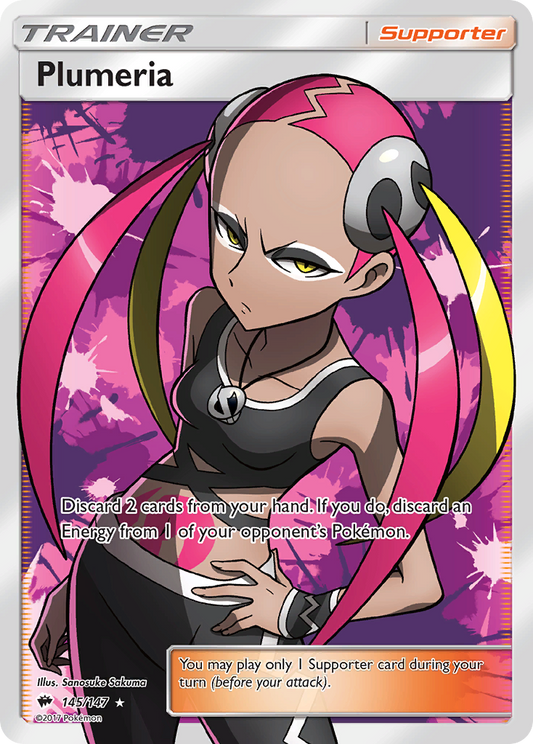 Plumeria 145/147 Rare Ultra | Burning Shadows | Pokemon Card