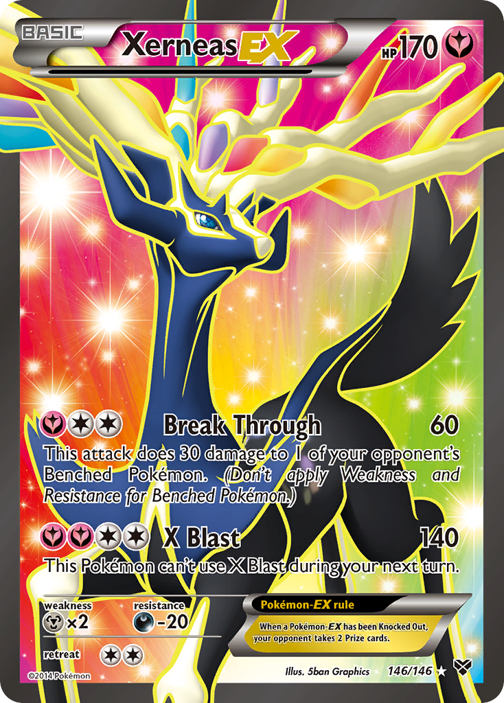 Xerneas-EX 146/146 Rare Ultra | XY | Pokemon Card