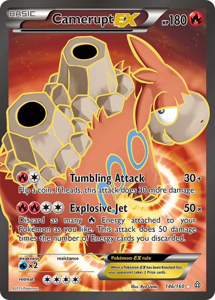 Camerupt-EX 146/160 Rare Ultra | Primal Clash | Pokemon Card