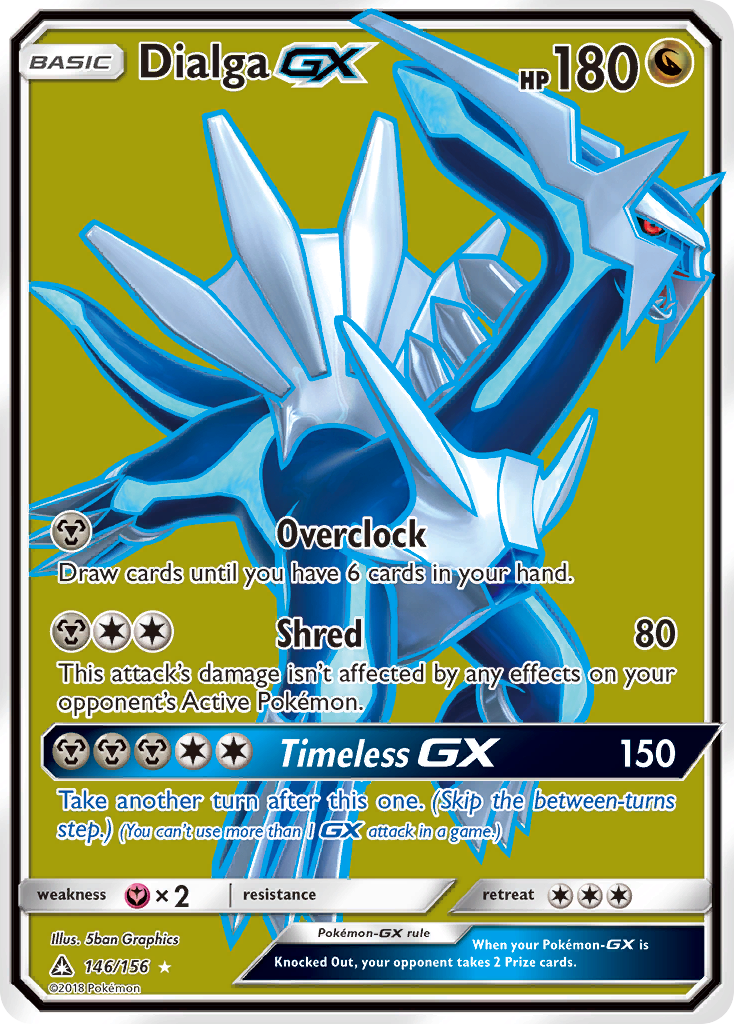 Dialga-GX 146/156 Rare Ultra | Ultra Prism | Pokemon Card