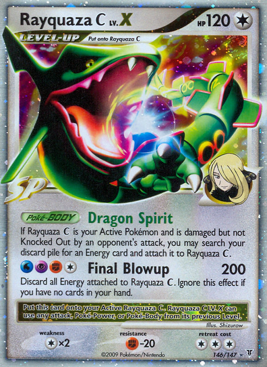 Rayquaza C LV.X 146/147 Rare Holo LV.X | Supreme Victors | Pokemon Card