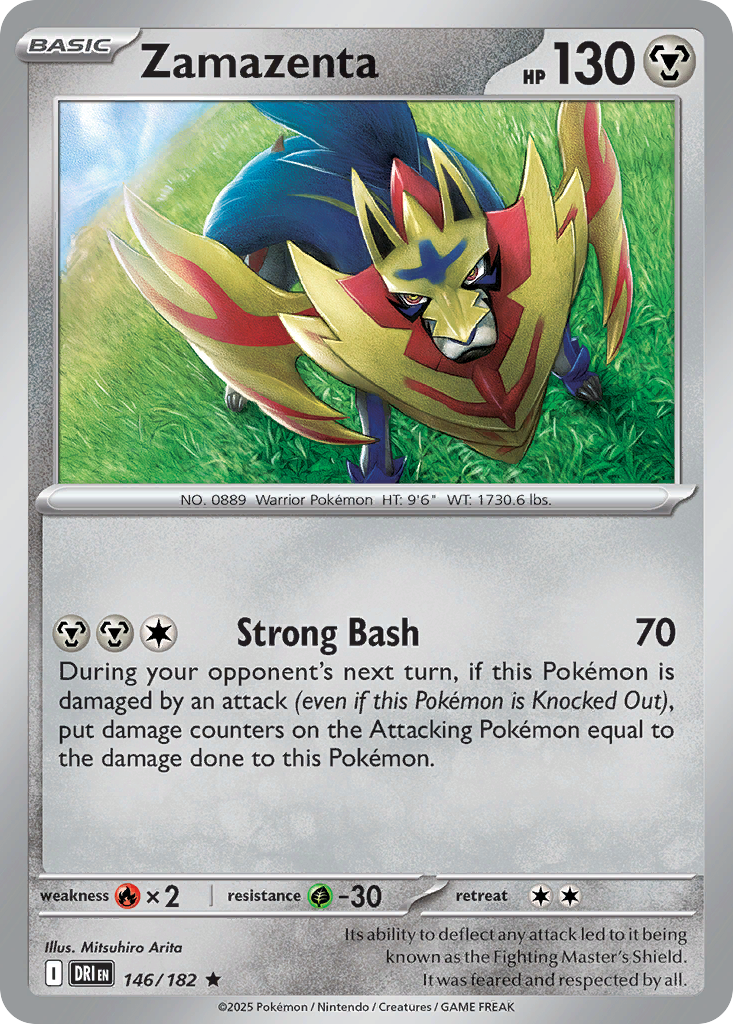 Zamazenta 146/182 Rare | Destined Rivals | Pokemon Card