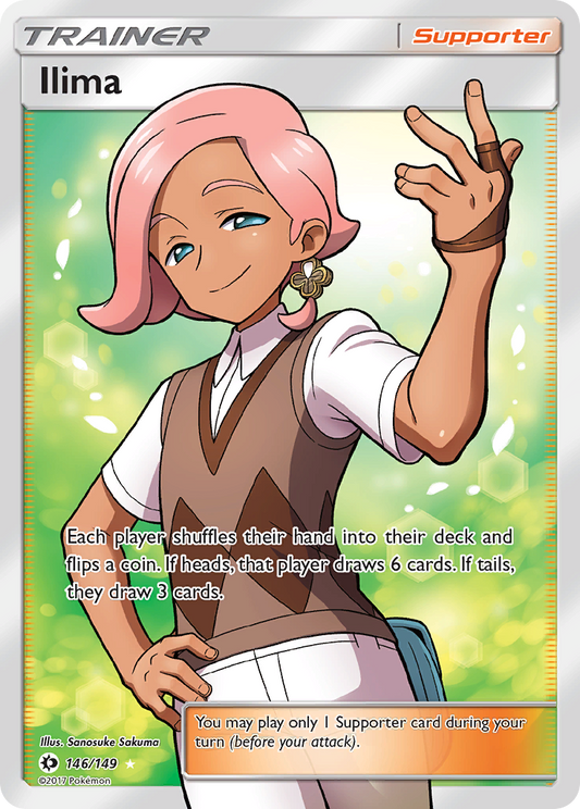 Ilima 146/149 Rare Ultra | Sun & Moon | Pokemon Card