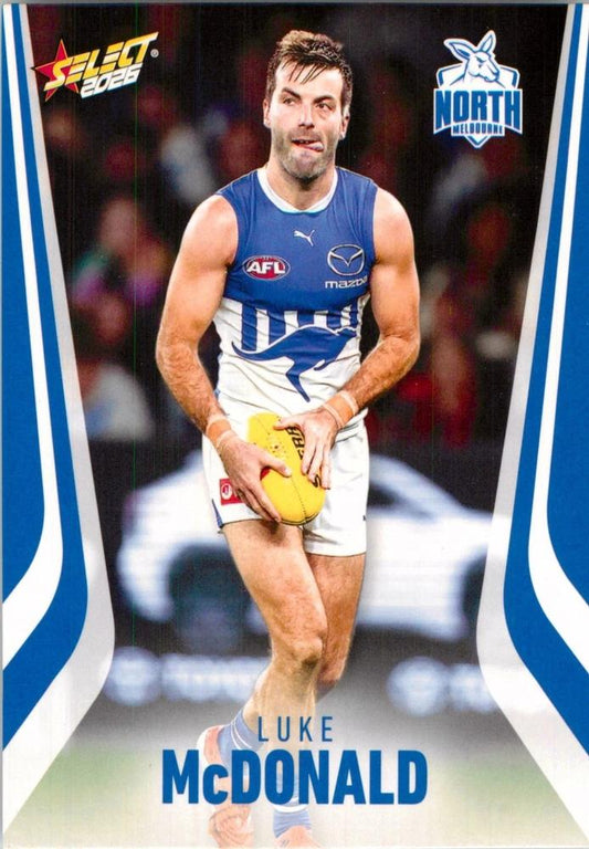 Luke McDonald #147 North Melbourne Kangaroos | 2026 Select AFL Footy Stars | Trading Card