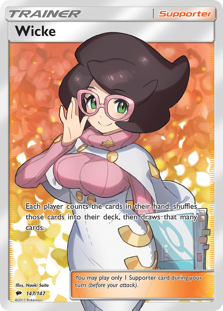 Wicke 147/147 Rare Ultra | Burning Shadows | Pokemon Card