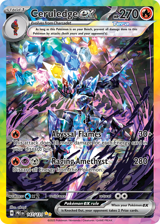 Ceruledge ex 147/131 Special Illustration Rare | Prismatic Evolutions | Pokemon Card