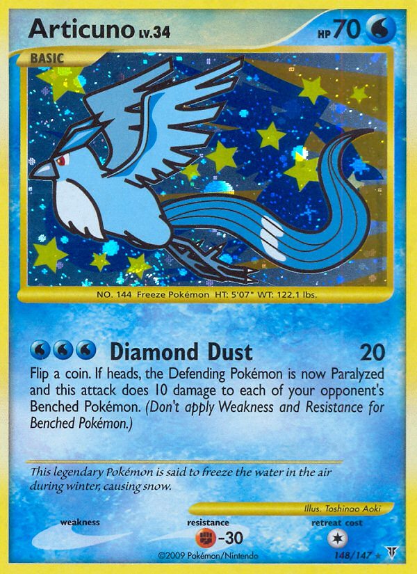 Articuno 148/147 Rare Secret | Supreme Victors | Pokemon Card