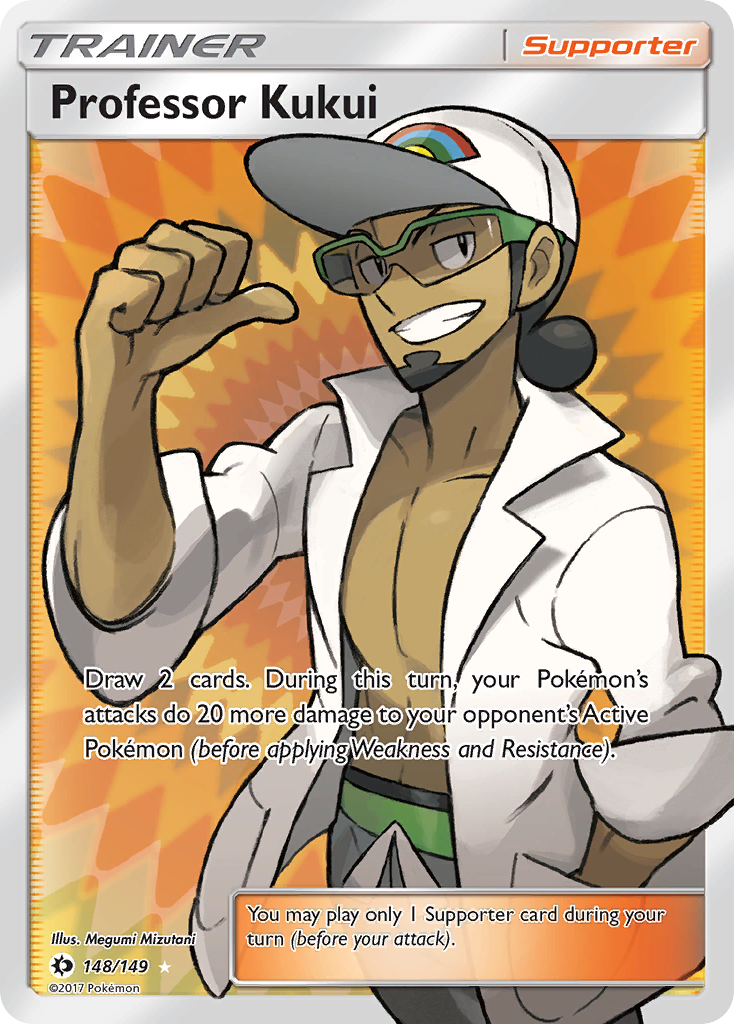 Professor Kukui 148/149 Rare Ultra | Sun & Moon | Pokemon Card