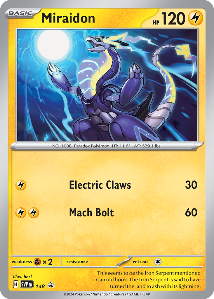 Miraidon #148 Promo | Scarlet & Violet Black Star Promos | Pokemon Card