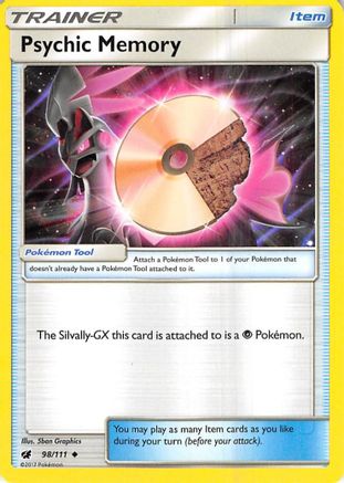 Psychic Memory 98/111 Reverse Holo | Crimson Invasion | Pokemon Card