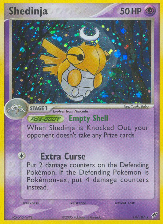Shedinja 14/107 Rare Holo | Deoxys | Pokemon Card