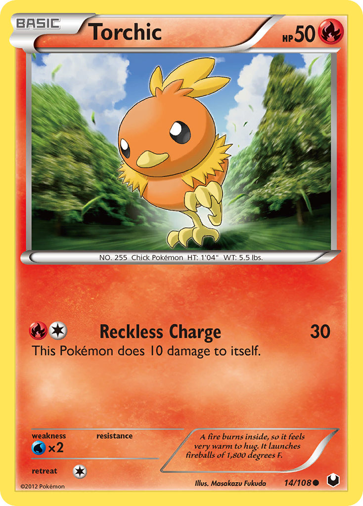 Torchic 14/108 Common | Dark Explorers | Pokemon Card