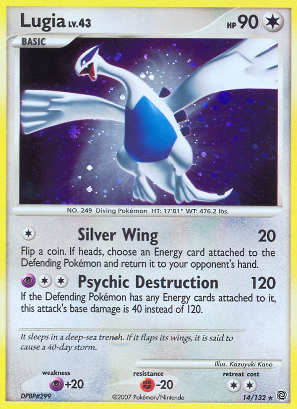Lugia 14/132 Rare Holo | Secret Wonders | Pokemon Card