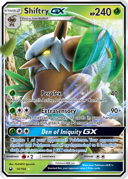 Shiftry-GX 14/168 Rare Holo GX | Celestial Storm | Pokemon Card