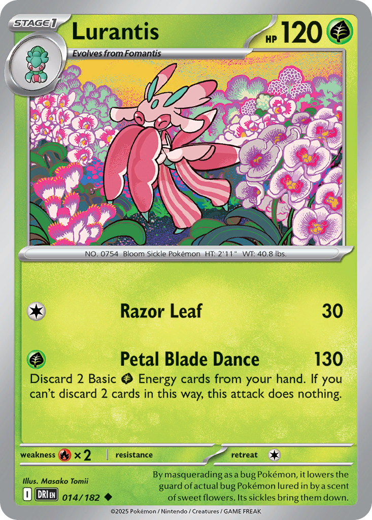 Lurantis 14/182 Uncommon | Destined Rivals | Pokemon Card