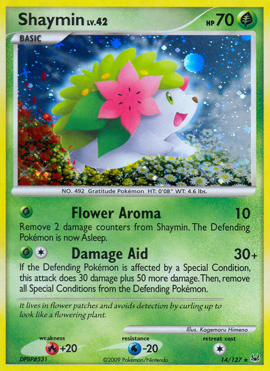 Shaymin 14/127 Rare Holo | Platinum | Pokemon Card