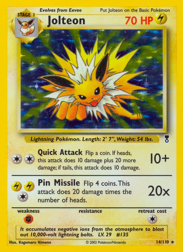 Jolteon 14/110 Rare Holo | Legendary Collection | Pokemon Card