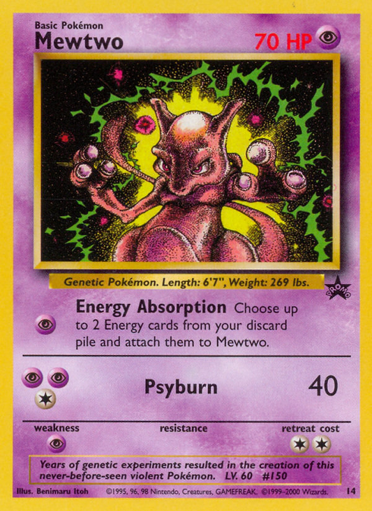 Mewtwo 14/53 Promo | Wizards Black Star Promos | Pokemon Card
