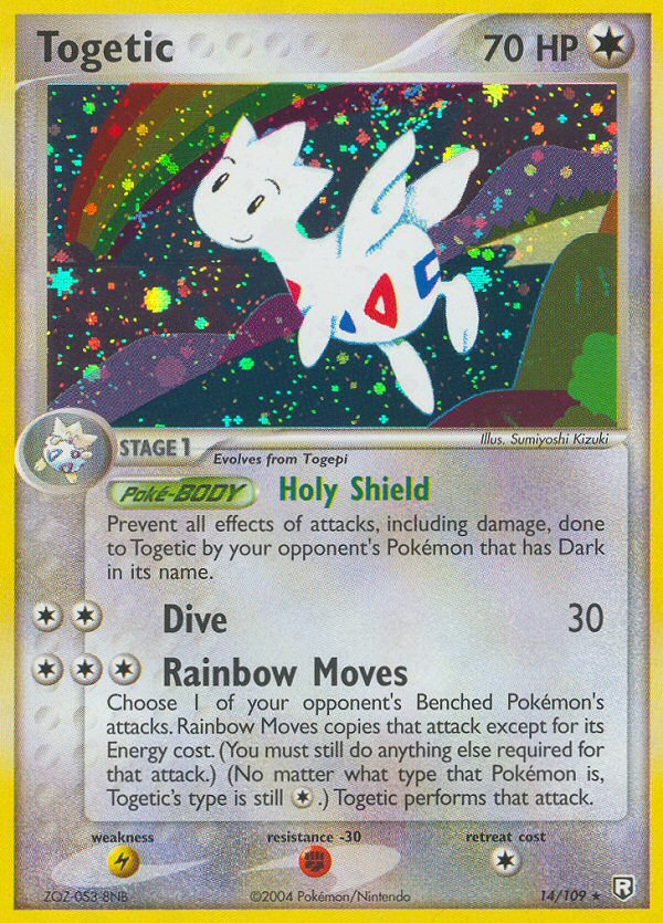 Togetic 14/109 Rare Holo | Team Rocket Returns | Pokemon Card
