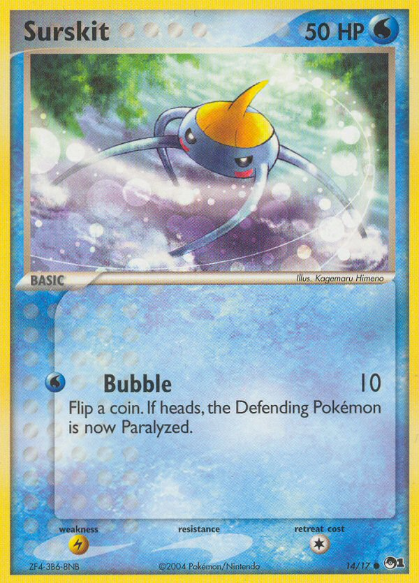 Surskit 14/17 Common | POP Series 1 | Pokemon Card