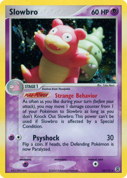 Slowbro 14/112 Rare Holo | FireRed & LeafGreen | Pokemon Card