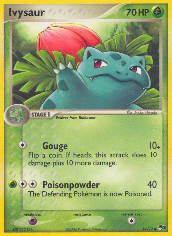 Ivysaur 14/17 Common | POP Series 3 | Pokemon Card