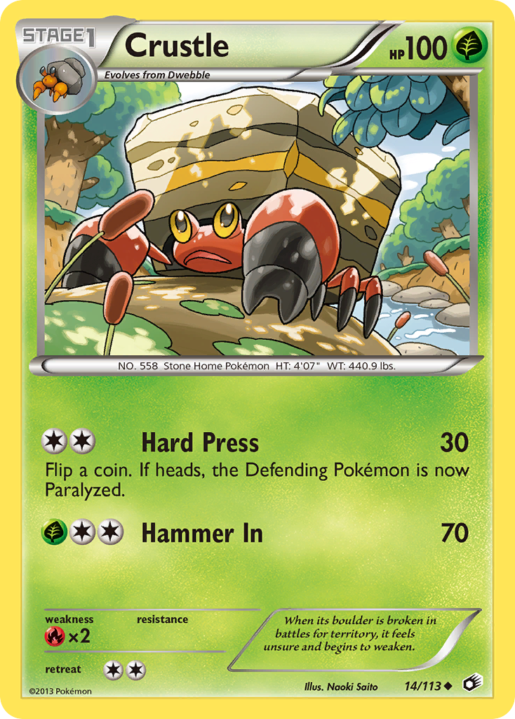 Crustle 14/113 Uncommon | Legendary Treasures | Pokemon Card