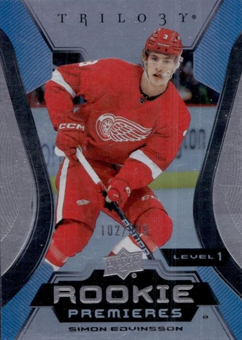 Simon Edvinsson #150 Detroit Red Wings | 2023-24 Upper Deck Trilogy | NHL Trading Card