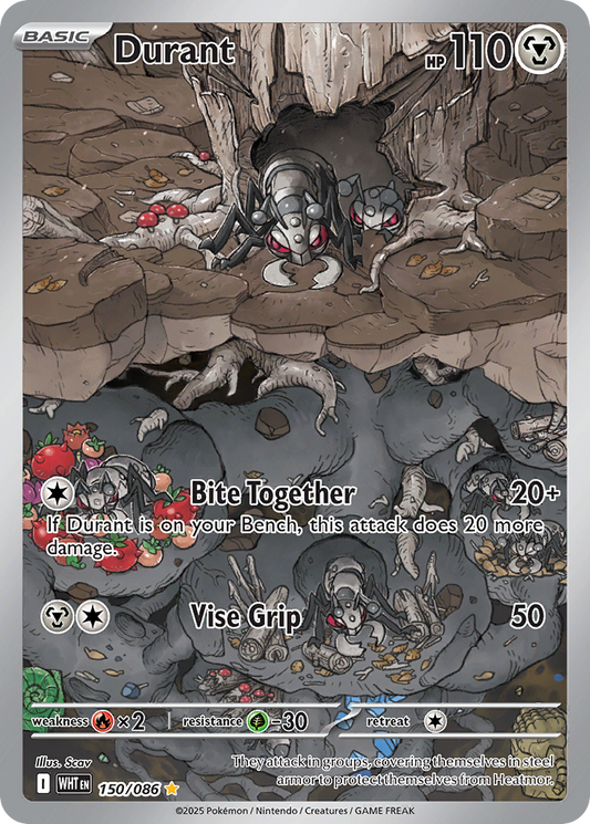 Durant 150/86 Illustration Rare | White Flare | Pokemon Card