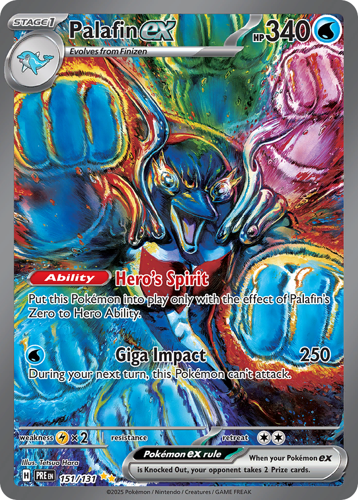 Palafin ex 151/131 Special Illustration Rare | Prismatic Evolutions | Pokemon Card