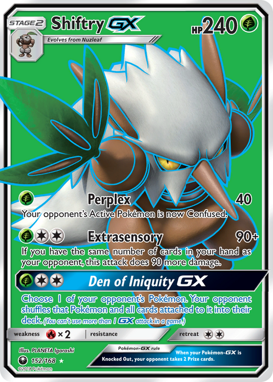 Shiftry-GX 152/168 Rare Ultra | Celestial Storm | Pokemon Card