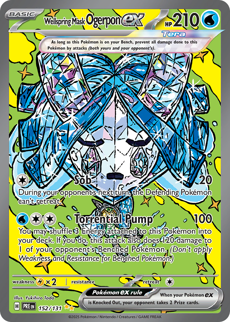 Wellspring Mask Ogerpon ex 152/131 Special Illustration Rare | Prismatic Evolutions | Pokemon Card
