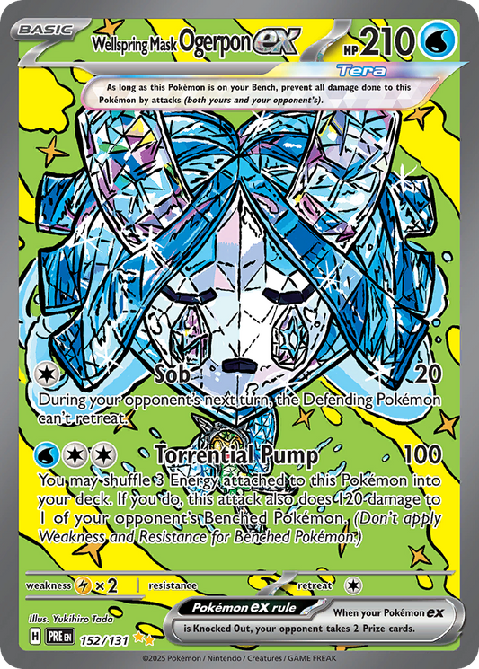 Wellspring Mask Ogerpon ex 152/131 Special Illustration Rare | Prismatic Evolutions | Pokemon Card