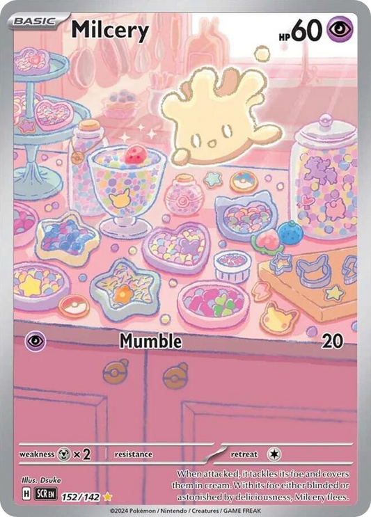 Milcery 152/142 Illustration Rare | Stellar Crown | Pokemon Card