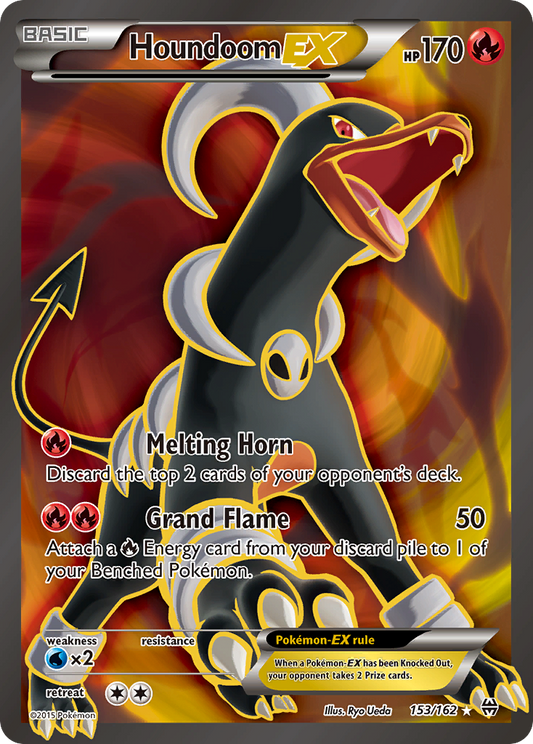 Houndoom-EX 153/162 Rare Ultra | BREAKthrough | Pokemon Card