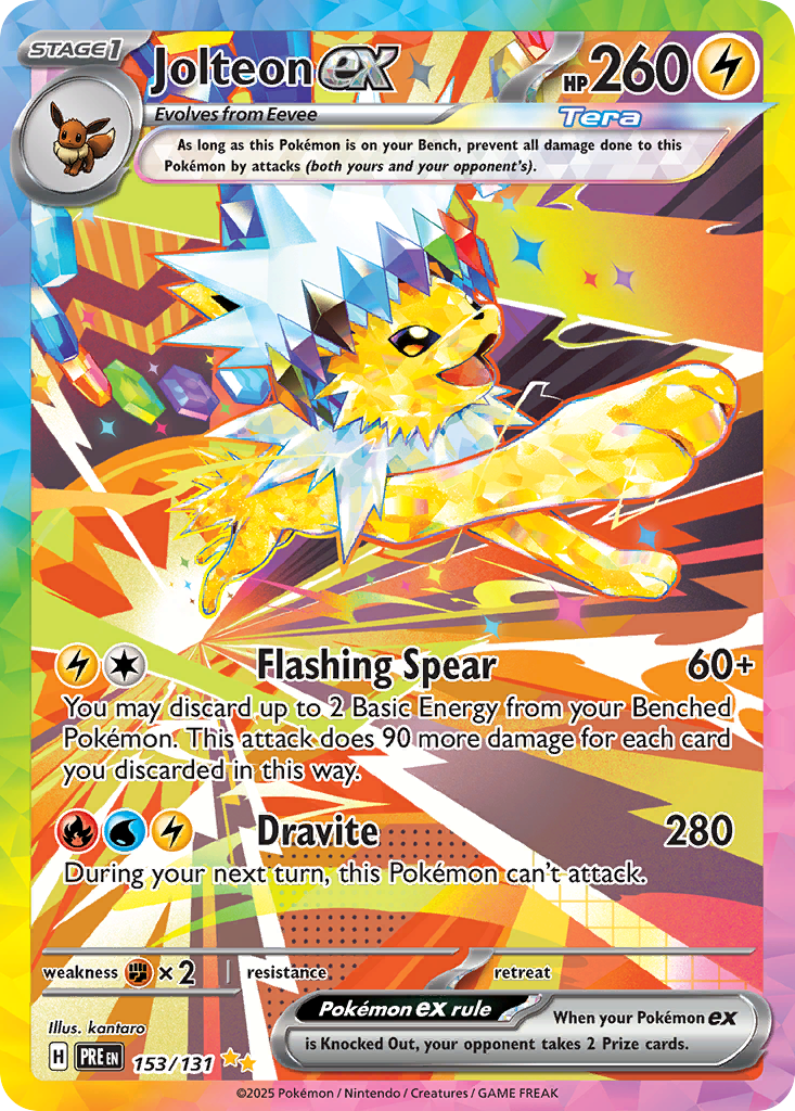Jolteon ex 153/131 Special Illustration Rare | Prismatic Evolutions | Pokemon Card