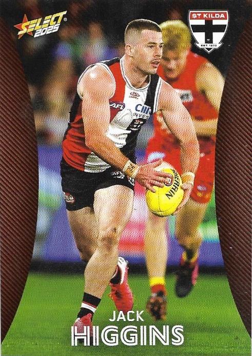Jack Higgins #155 St. Kilda Saints | 2025 Select AFL Footy Stars | Trading Card