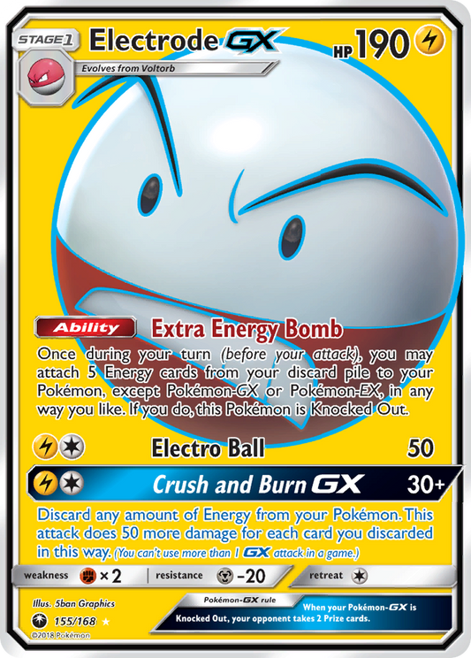 Electrode-GX 155/168 Rare Ultra | Celestial Storm | Pokemon Card