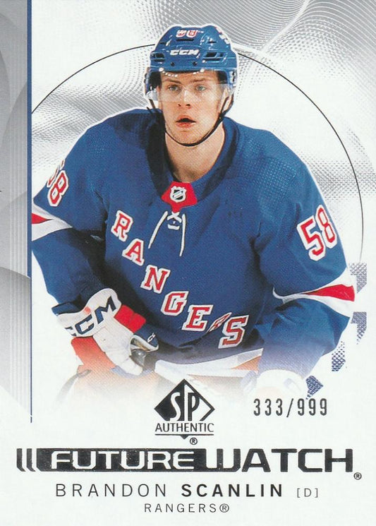 Brandon Scanlin #156 New York Rangers | 2024-25 SP Authentic | NHL Trading Card
