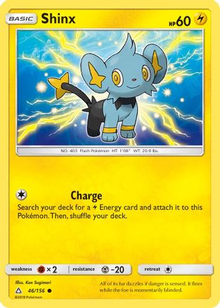 Shinx 46/156 Reverse Holo | Ultra Prism | Pokemon Card
