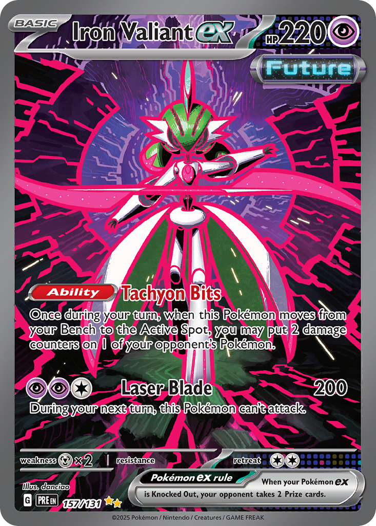 Iron Valiant ex 157/131 Special Illustration Rare | Prismatic Evolutions | Pokemon Card